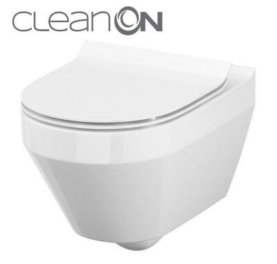 Унітаз підвісний Cersanit Crea Oval CleanOn з сидінням Slim